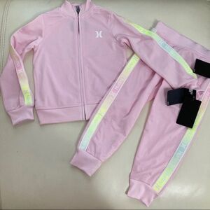 Hurley girl cute neon pink pants set 2271